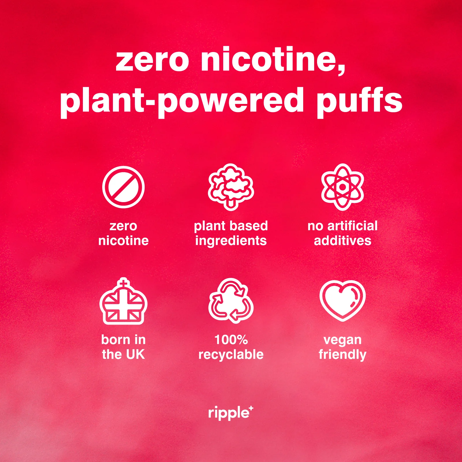 Ripple+ Boost - Pomegranate Zero Nicotine Diffuser- 1,000 Puffs: 40g - Image 3