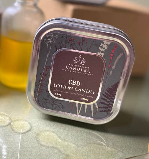 Sandalwood CBD 2-in-1 Lotion Candles 6oz