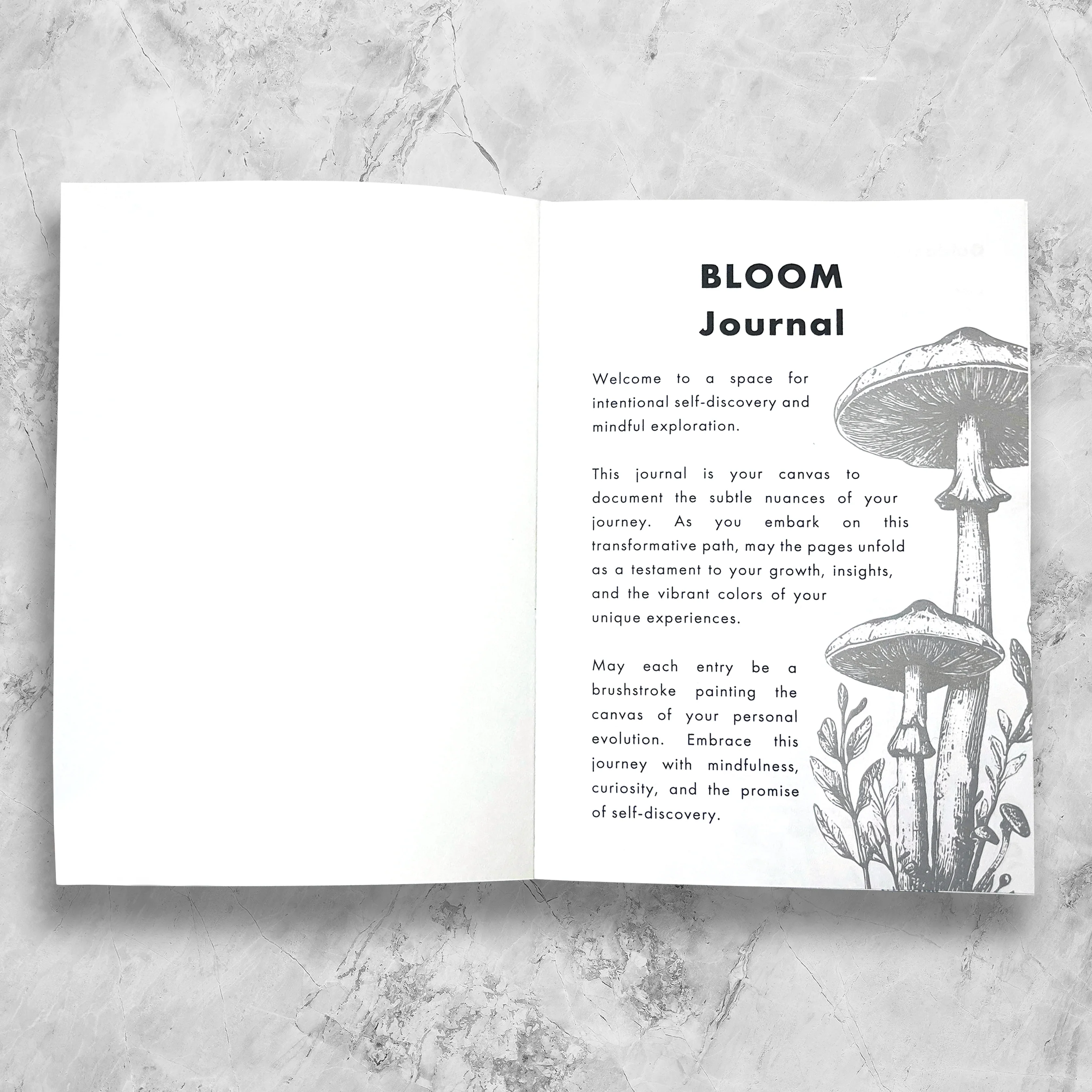 Set And Setting Stationery - Micro-dosing Bloom Journal: Blue Shrooms - Image 3