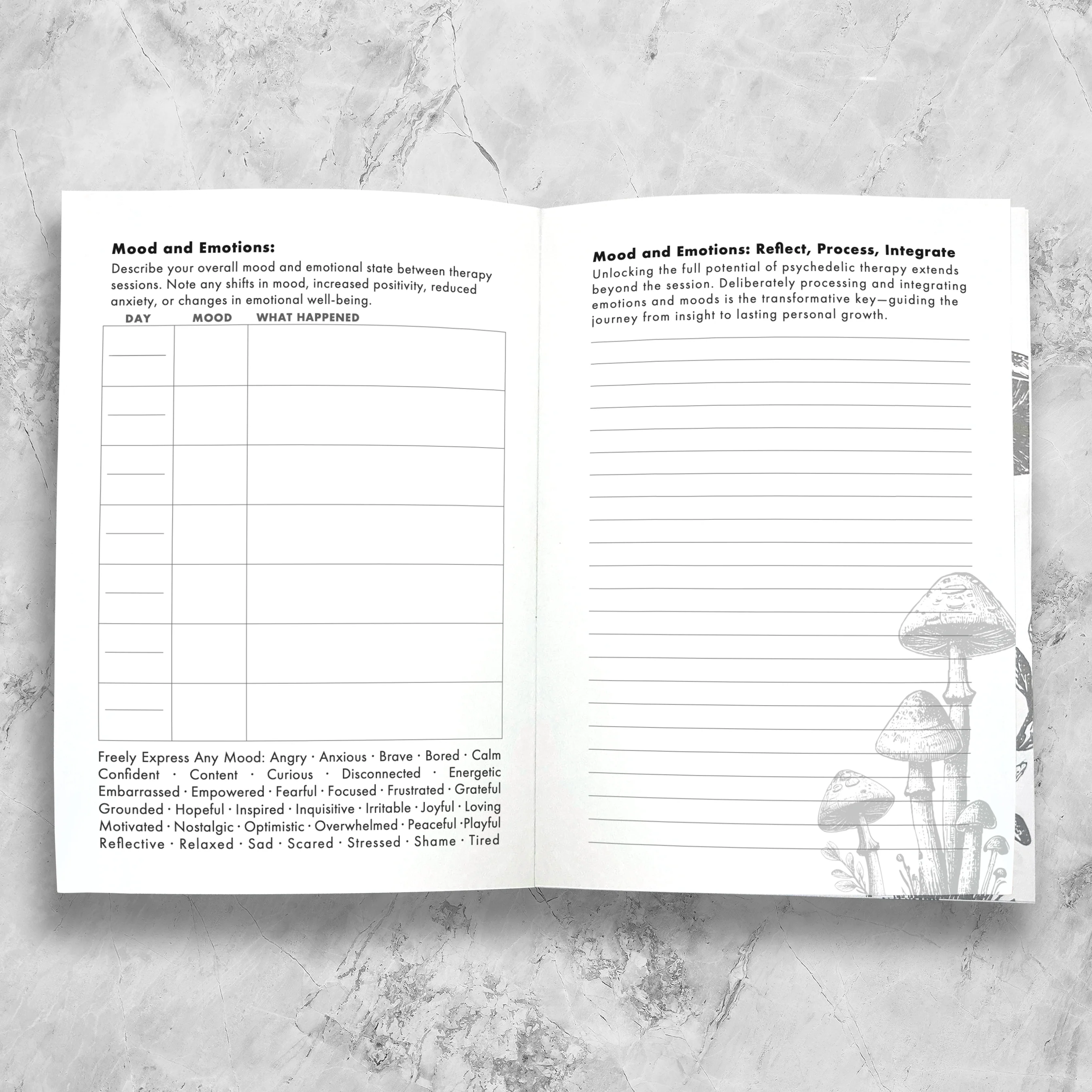 Set And Setting Stationery - Micro-dosing Bloom Journal: Blue Shrooms - Image 7