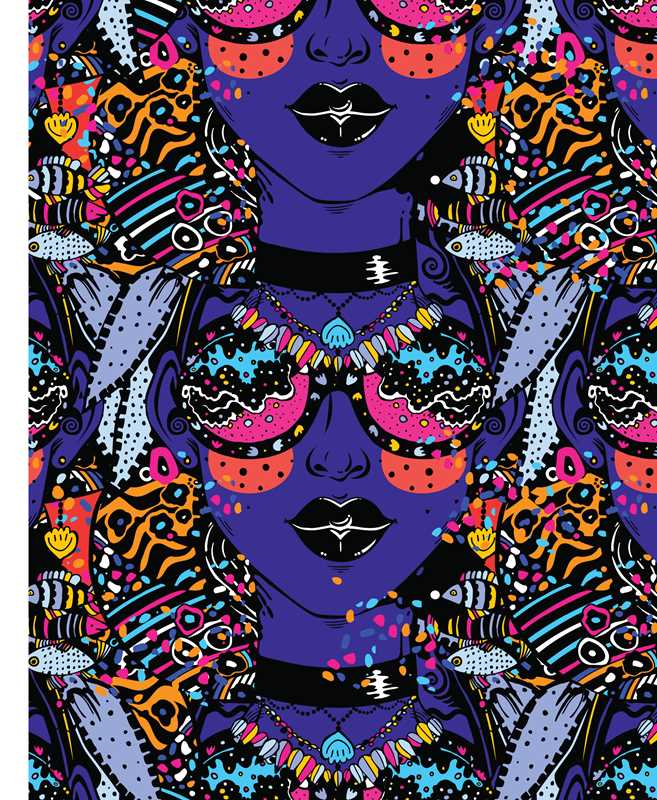 On the Wall Posters: Psychedelic by Adams Media - Image 3
