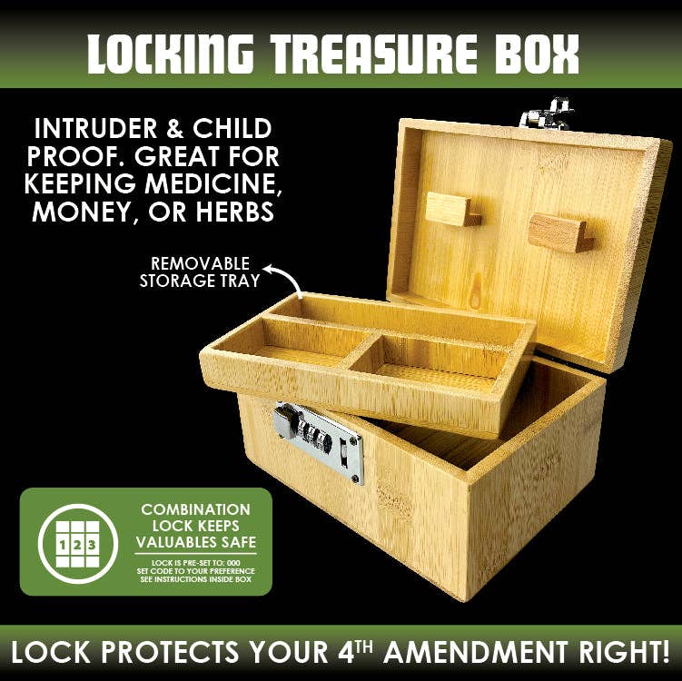 SMOKEZILLA LOCKING WOOD TREASURE BOX - Image 7