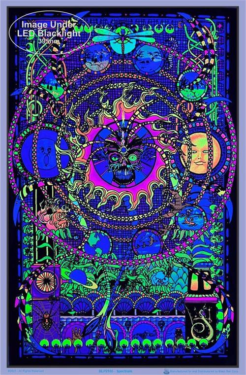 Spectrum Flocked Blacklight Poster - Image 2
