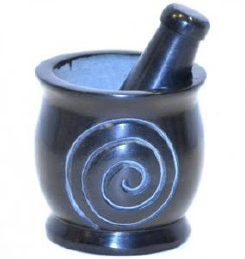 Spiral Mortar & Pestle 3"H & 3"D