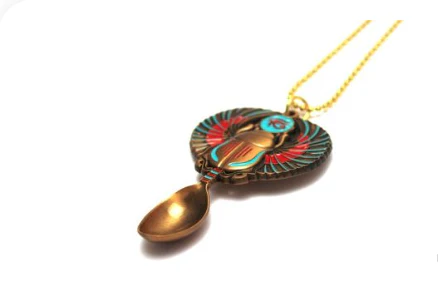The Sacred Scarb Mini Spoon pendant