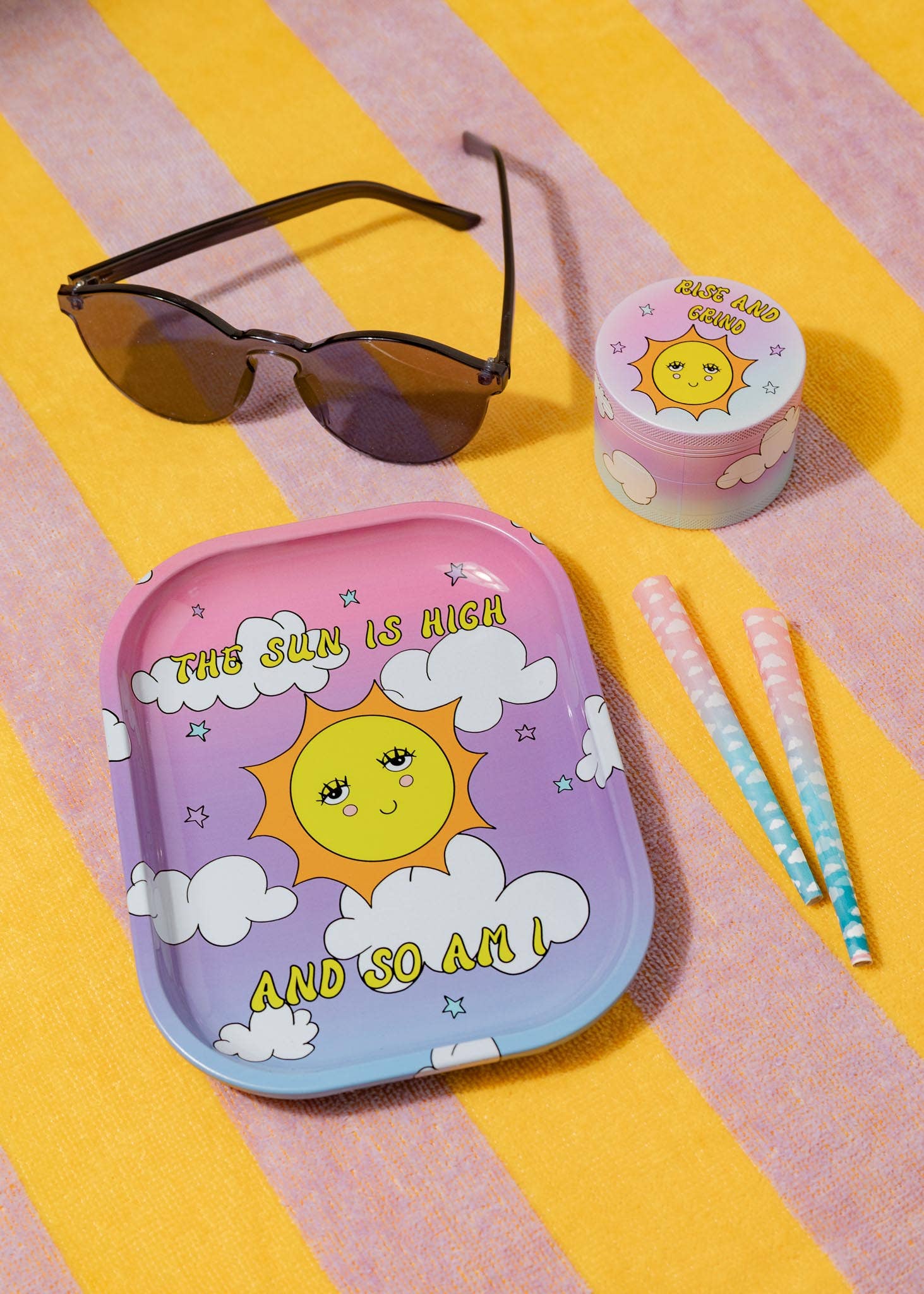"THE SUN IS HIGH" ROLLING TRAY - Image 2