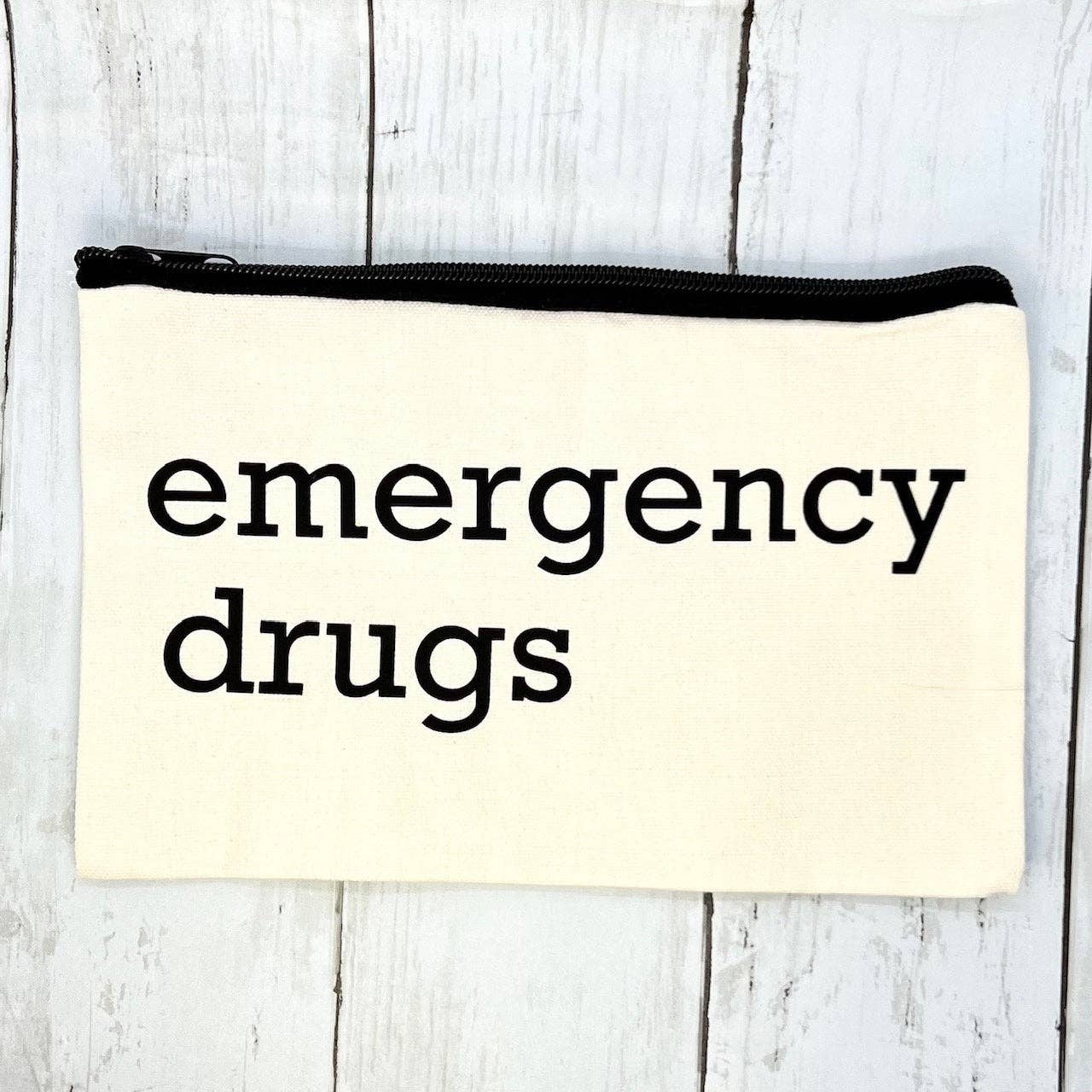 Three Black Cats Inc. - Emergency Drugs, Zipper Pouch