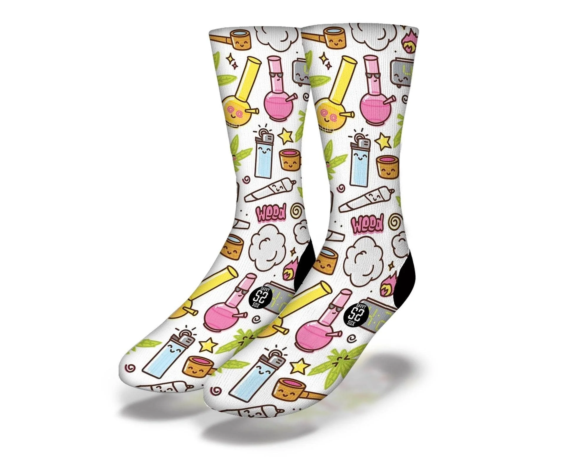 Weed Icons Socks