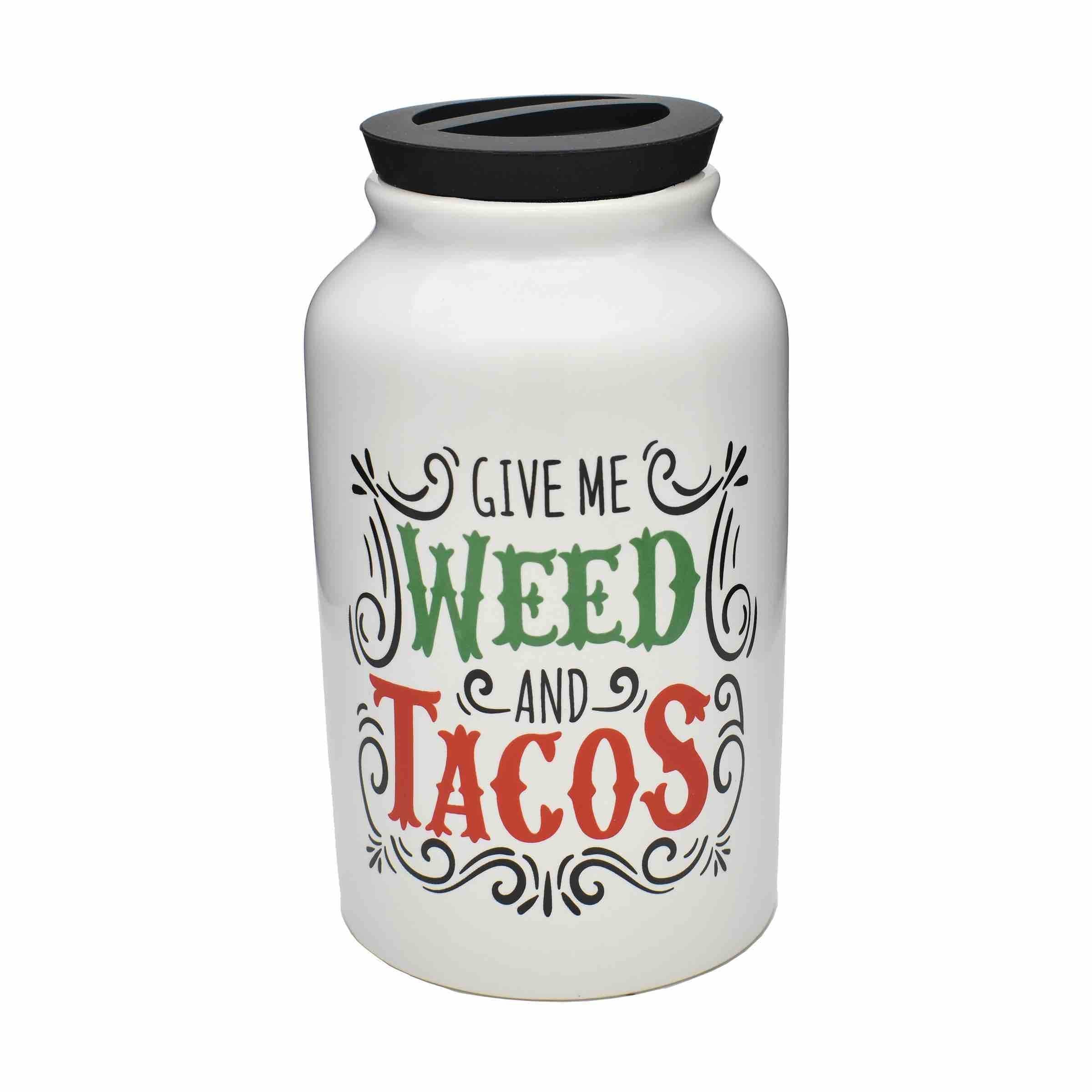 Weed & Tacos Money Bank