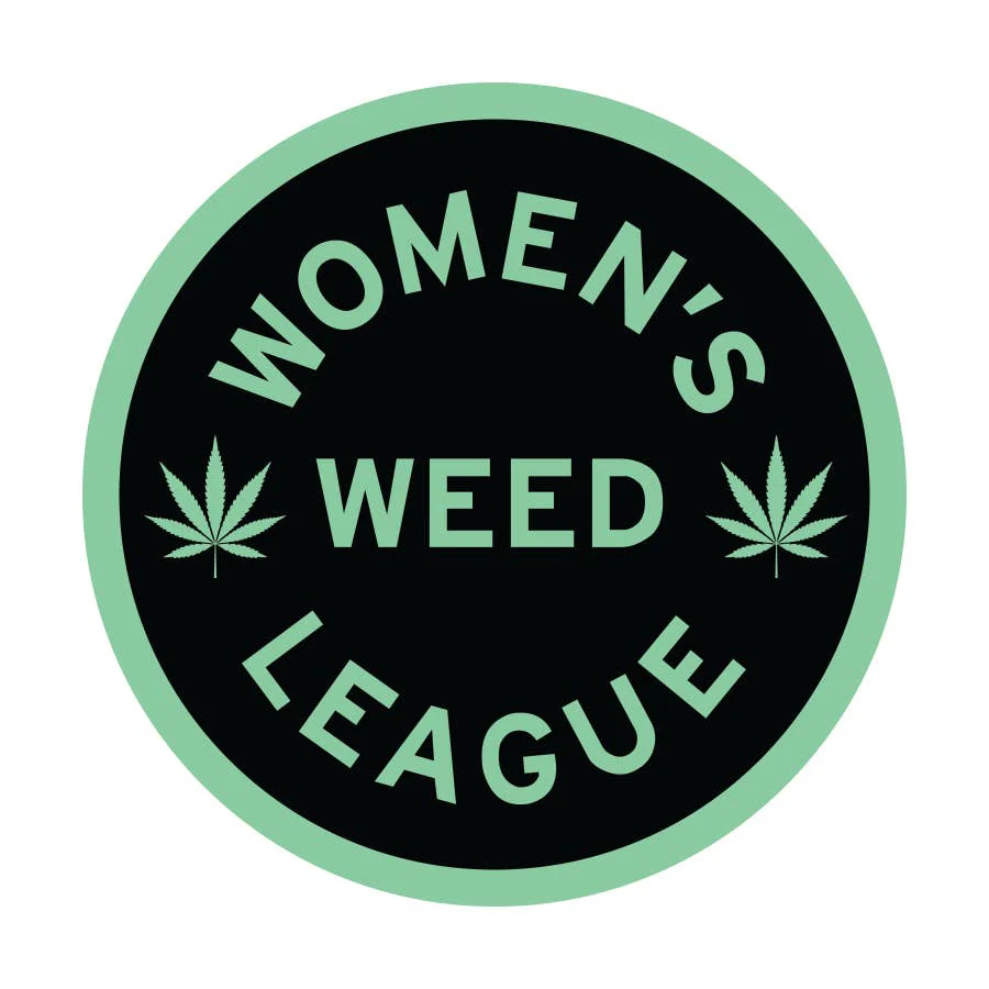 WOMEN'S WEED LEAGUE Cannabis Sticker - New Mint Green Color