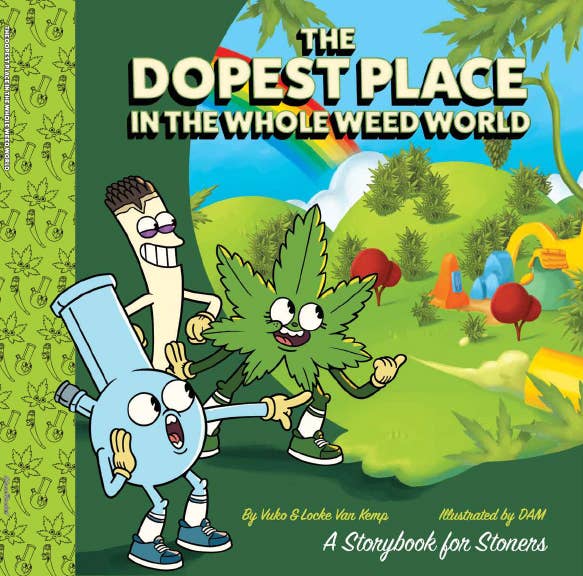 Wood Rocket Products - Dopest Place in the Whole Weed World Adult Storybook
