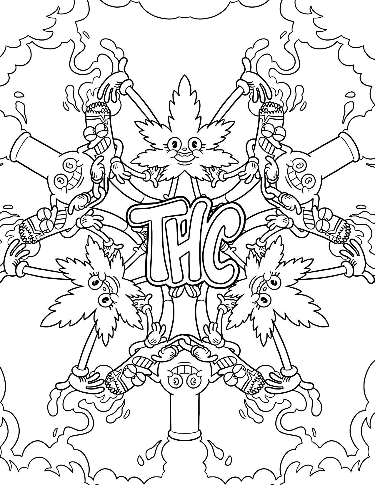 Wood Rocket Products - High AF 2 Coloring Book, CB-026 - Image 2