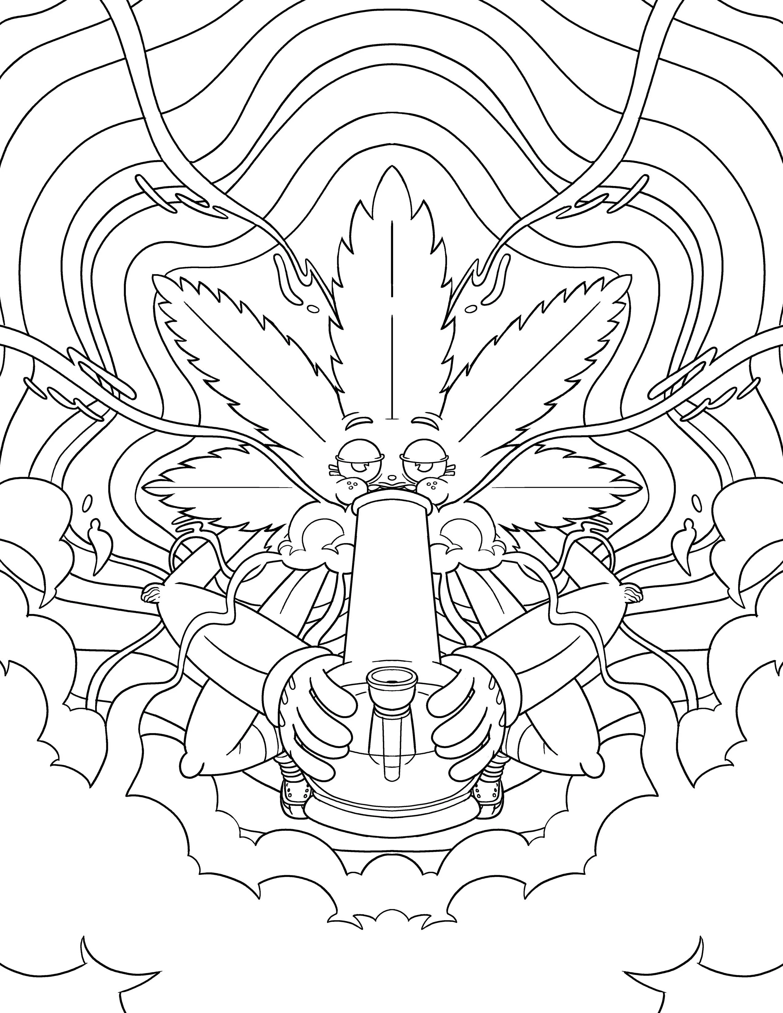 Wood Rocket Products - High AF Coloring Book, CB-011 - Image 2