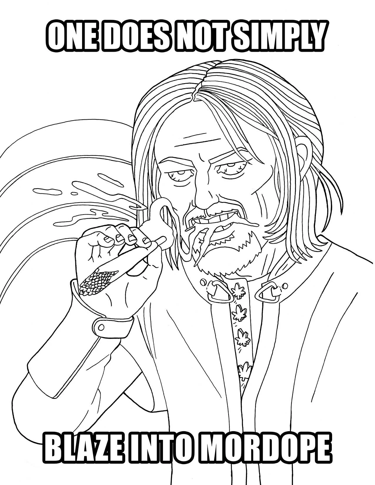 Wood Rocket Products - Lord of the Smoke Rings Stoner Parody Coloring Book, CB-040 - Image 3