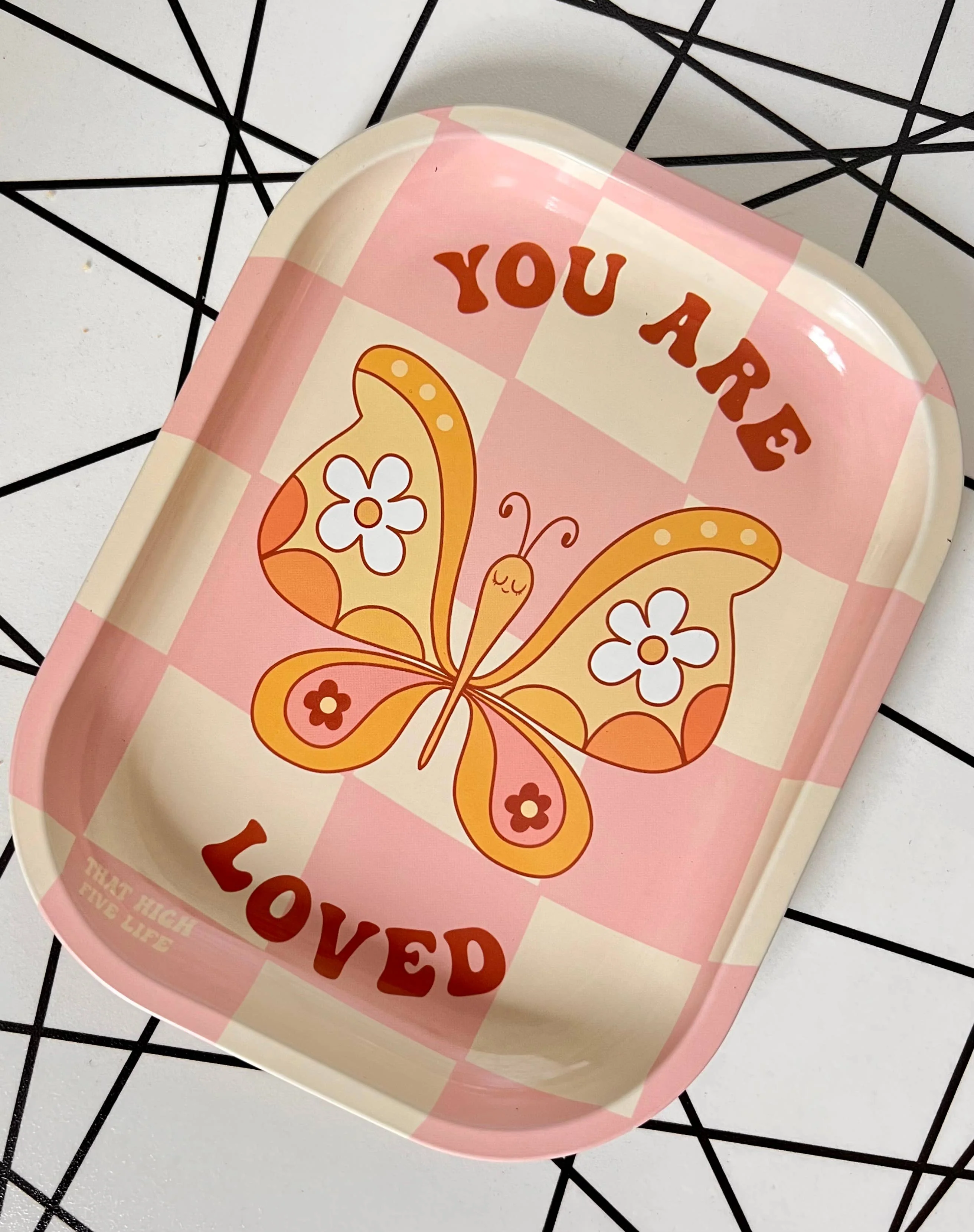 You Are Loved Butterfly Tray